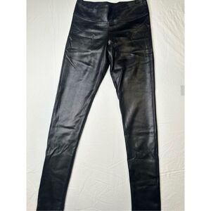 Hale Bob faux suede soft black leggings, size M